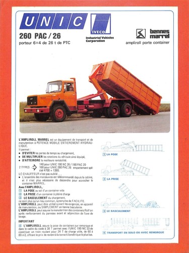 Bennes marrel unic - bennes, 260