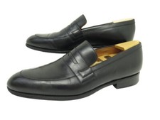 CHAUSSURES JM WESTON ETON 489 MOCASSINS 8.5C 42.5 NOIR EMBAUCHOIRS LOAFERS 890€