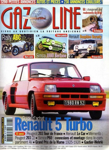 Gazoline renault turbo - 5,