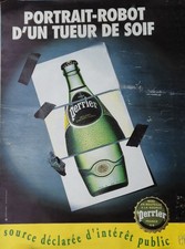 Affiche publicitaire perrier - affiche,
