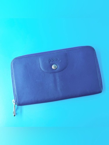 Longchamp navy blue - longchamp, leather