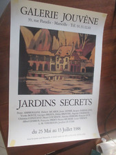 Affiche d'Exposition  Verdilhan,Ambrogiani,etc.. 1988   64 cm sur 45 cm   178