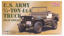 U.S. ARMY 1/4-Ton JEEP-WILLYS 4X4X TRUCK - FINEMOLDS 1/20 PLASTIC KIT
