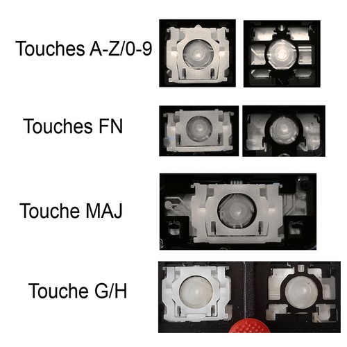 Touche clavier français - de,