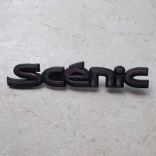RENAULT SCENIC monogram emblem badge sign car old automobile France plastic