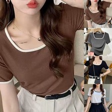 T-shirt femme manches courtes