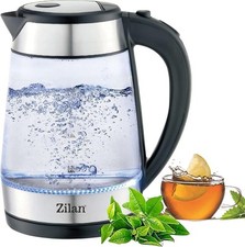 Bouilloire en verre et acier