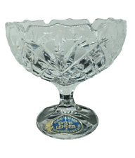 Cristal Taillé Main Coupe à glace sur pied de la Cristallerie Bruno Lehrer DABO