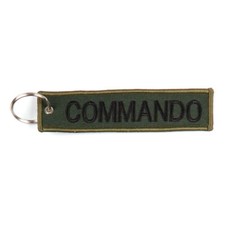 PORTE CLE COMMANDO DOUBLE FACE TISSU BRODE MILITAIRE LEGION GCP FORCES SPECIALES