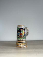 Grande chope à bière décorative en céramique – style allemand vintage