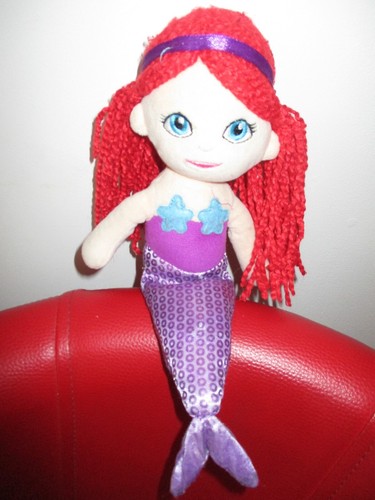 Doudou poupée sirène ariel - poupée,