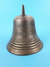 Cloche ancienne vintage Joseph DUBOIS clochette de table en bronze France
