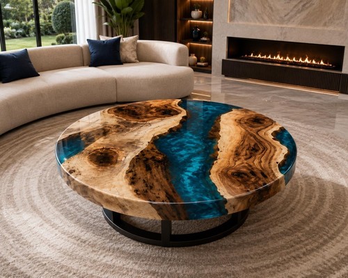 Table basse ronde - bois, de