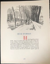 BOULLAIRE J QUAI D'ORSAY POINTE SECHE  EN NOIR ET BLANC