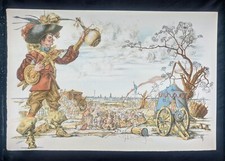 Lithographie Cyrano de Bergerac planche n° 12 R. Carrance Papier Vélin d’Arches