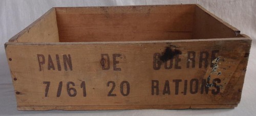 Caisse bois rations - caisse, pain