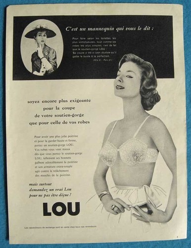 Publicité papier lingerie - publicité,