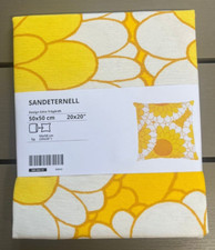 Housse de coussin IKEA SANDETERNELL, 50x50 cm, jaune