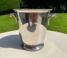 seau à glaçons en étain poli "les étains du Manoir"avec bac isotherme amovible.