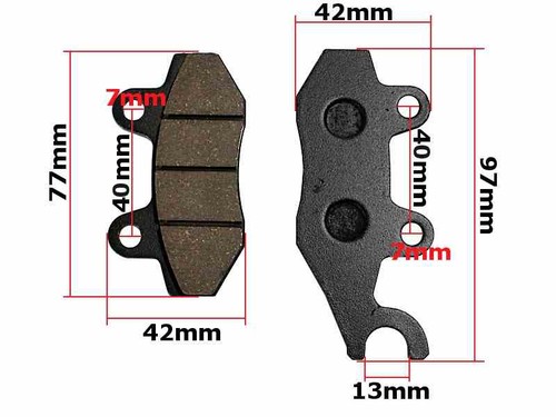 Plaquettes frein gy6 - plaquettes, gy6-50