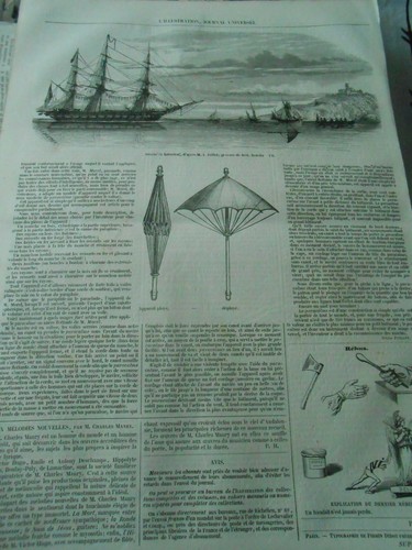 Gravure 1852 paracalme ou - 1852, le