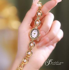 Gold Vintage Women Watch with