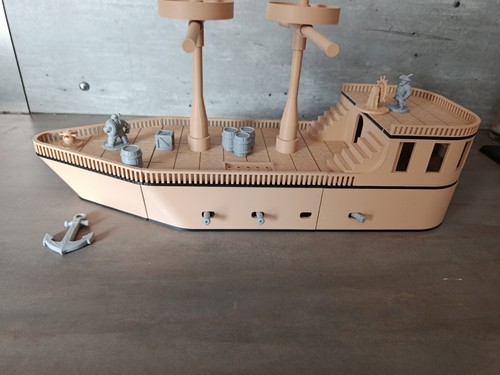 Grand bateau pirate jouable - grand,