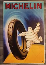 Plaque métal tôle MICHELIN vintage garage métal réédition 20x30 cm Bibendum  17