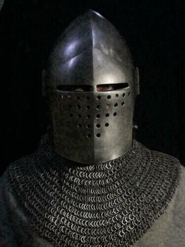 Casque médiéval bascinet - casque,