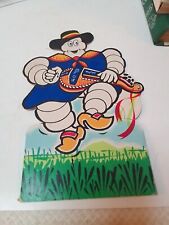 1 présentoir MICHELIN Bibendum  en carton publicité  de 22 cm vintage