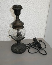 LAMPE METAL ET VERRE - RETRO - MODELE LAMPE A PETROLE