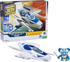 Star Wars Pilote Jedi , Figurine avec Vaisseau, échelle 10 cm