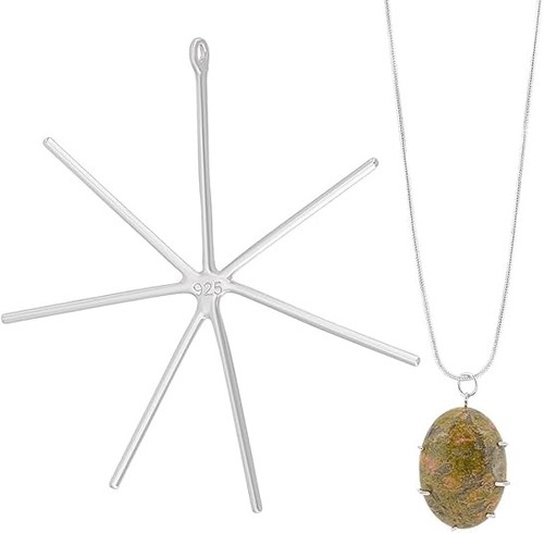 Sterling silver claw setting - silver,