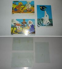 3 AUTOCOLLANTS,OUM LE DAUPHIN,GALAK,1970s,CHOCOLAT,PRIME,STICKERS type PANINI