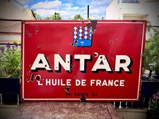 GRANDE plaque Émaillée ANTAR