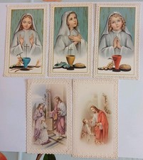 Lot de 5 images pieuses