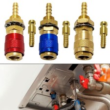 Raccord rapide gaz et eau laiton pour tube de 8 mm avec installation facile