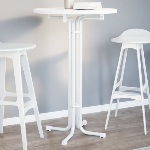Table bar blanc ø60x110 cm - bar,
