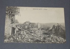 CPA CARTE POSTALE GUERRE 14-18 BOULEUSE MARNE EGLISE BOMBARDEMENT
