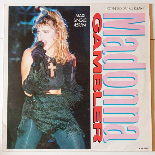 Madonna gambler vinyl - "gambler",, maxi