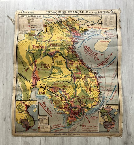 Carte scolaire ancienne