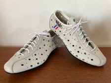 Chaussures Femme RIVAT (T39) Cuir Blanc 1970/80's Vintage Women's Cycling Shoes