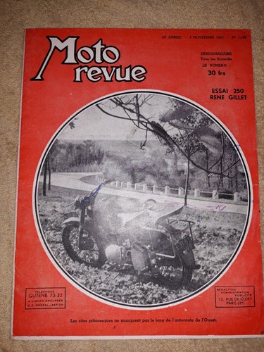 Moto revue novembre 1952 - revue, 8