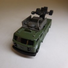 N9025 Véhicule militaire guerre Majorette mitrailleuse métal plastique vert noir