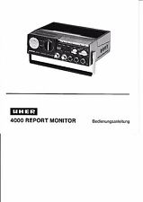 Mode D 'em Ploi pour Uher 4000 Report Moniteur