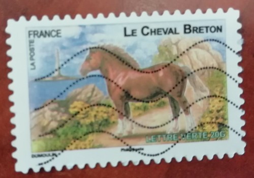 Timbre cheval breton - timbre,