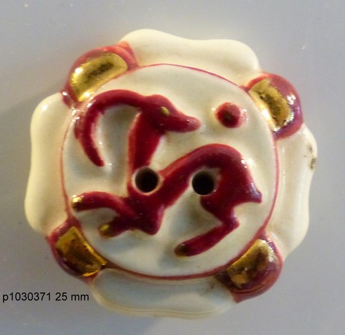 Bouton ceramique 5 cm - , 2,5