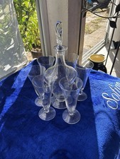 Daum Nancy Carafe 12 Flûtes Signé