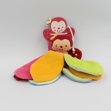 Doudou plat fleur Dim Dam Doum