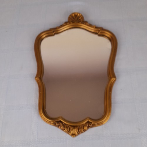 Ancien miroir mural - bois, doré